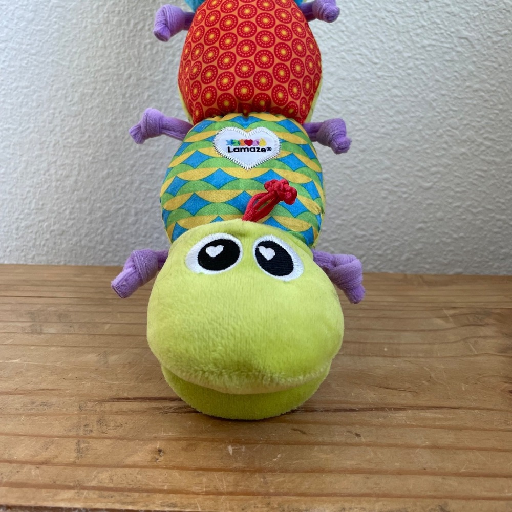 TOMY Lamaze Mix & Match Worm Caterpillar Plush Crinkle Rattle Sensory Toy 18"Epi